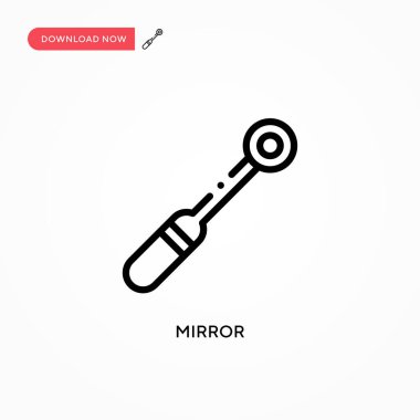 Ayna vektör simgesi. Web sitesi veya mobil uygulama için modern, basit düz vektör çizimi