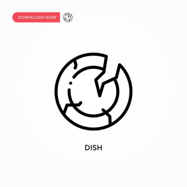 Tabak vektör simgesi. Web sitesi veya mobil uygulama için modern, basit düz vektör çizimi