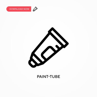 Boya tüpü vektör simgesi. Web sitesi veya mobil uygulama için modern, basit düz vektör çizimi