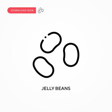Jelibon vektör ikonu. Web sitesi veya mobil uygulama için modern, basit düz vektör çizimi
