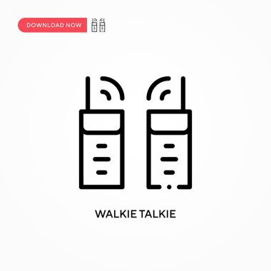 Telsiz konuşma vektör simgesi. Web sitesi veya mobil uygulama için modern, basit düz vektör çizimi