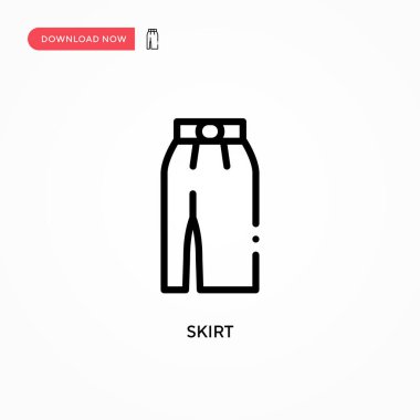 Etek vektör simgesi. Web sitesi veya mobil uygulama için modern, basit düz vektör çizimi