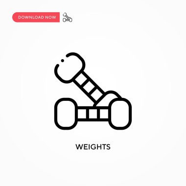 Ağırlık vektör simgesi. Web sitesi veya mobil uygulama için modern, basit düz vektör çizimi