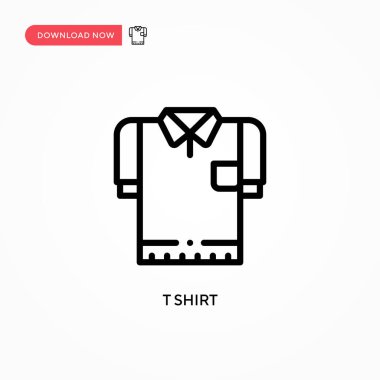 Tişört vektör simgesi. Web sitesi veya mobil uygulama için modern, basit düz vektör çizimi