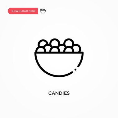 Şekerleme vektör simgesi. Web sitesi veya mobil uygulama için modern, basit düz vektör çizimi