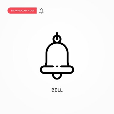Çan vektör simgesi. Web sitesi veya mobil uygulama için modern, basit düz vektör çizimi