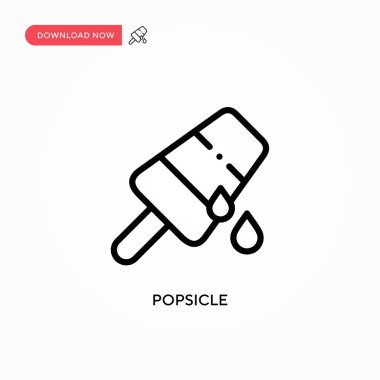 Dondurma vektör simgesi. Web sitesi veya mobil uygulama için modern, basit düz vektör çizimi