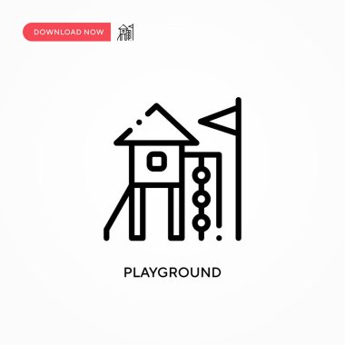 Oyun alanı vektör simgesi. Web sitesi veya mobil uygulama için modern, basit düz vektör çizimi