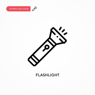 El feneri vektör simgesi. Web sitesi veya mobil uygulama için modern, basit düz vektör çizimi