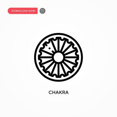 Çakra vektör simgesi. Web sitesi veya mobil uygulama için modern, basit düz vektör çizimi