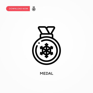 Madalya vektör simgesi. Web sitesi veya mobil uygulama için modern, basit düz vektör çizimi