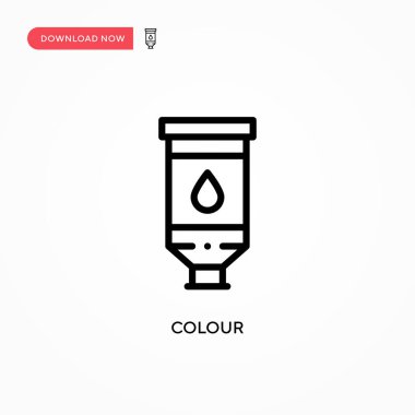 Renk vektör simgesi. Web sitesi veya mobil uygulama için modern, basit düz vektör çizimi