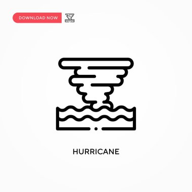 Kasırga vektör ikonu. Web sitesi veya mobil uygulama için modern, basit düz vektör çizimi