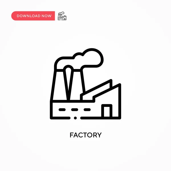 Fabriek Vectoricoon Moderne Eenvoudige Platte Vectorillustratie Voor Website Mobiele App — Stockvector