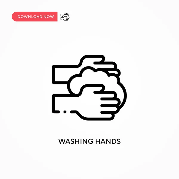 Векторна Піктограма Washing Hands Сучасна Проста Плоска Векторна Ілюстрація Веб — стоковий вектор