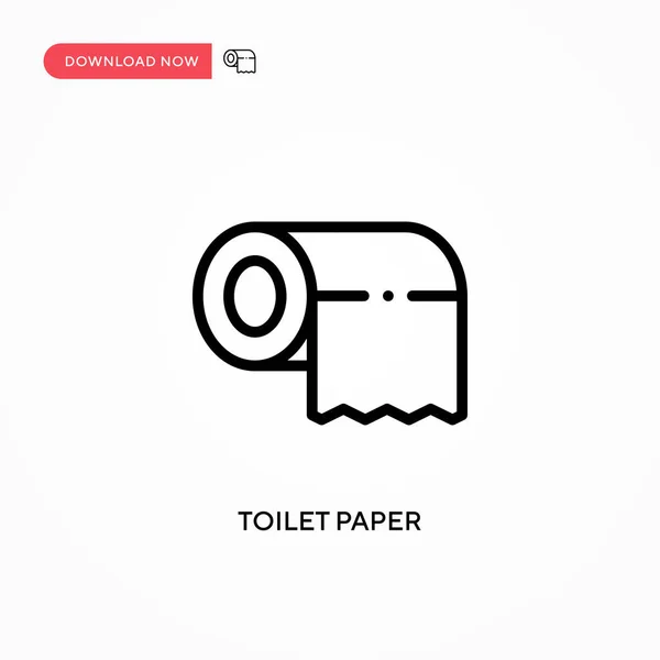 Ícone Vetor Papel Higiênico Ilustração Vetorial Plana Moderna Simples Para —  Vetores de Stock