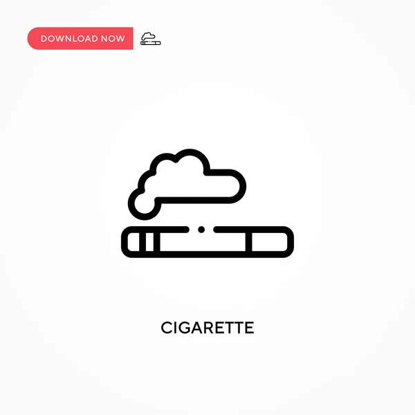タバコのベクトルアイコン ウェブサイトやモバイルアプリのための現代的でシンプルなフラットベクトルイラスト — ストックベクタ