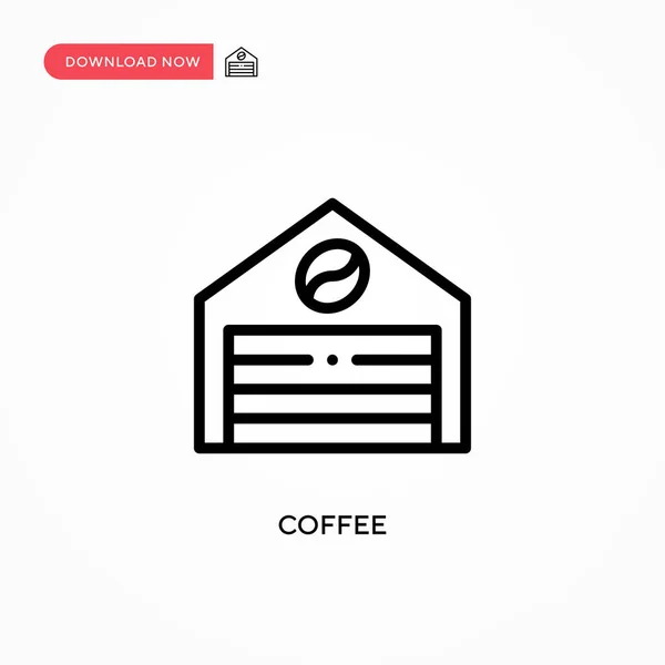 Coffee Vector Icon Modern Simple Flat Vector Illustration Web Site — Stock Vector