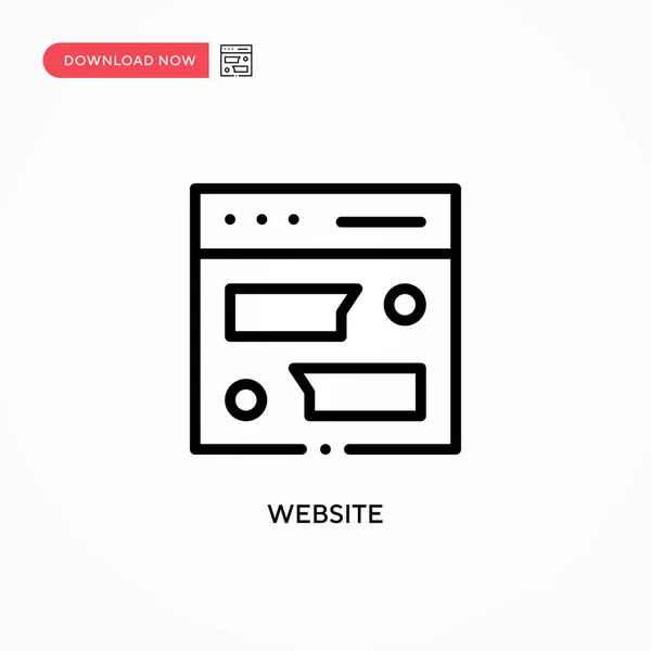 Ícone Vetorial Site Ilustração Vetorial Plana Moderna Simples Para Web — Vetor de Stock