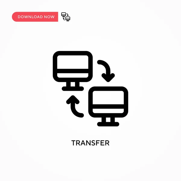Ícone Vetor Transferência Ilustração Vetorial Plana Moderna Simples Para Web — Vetor de Stock