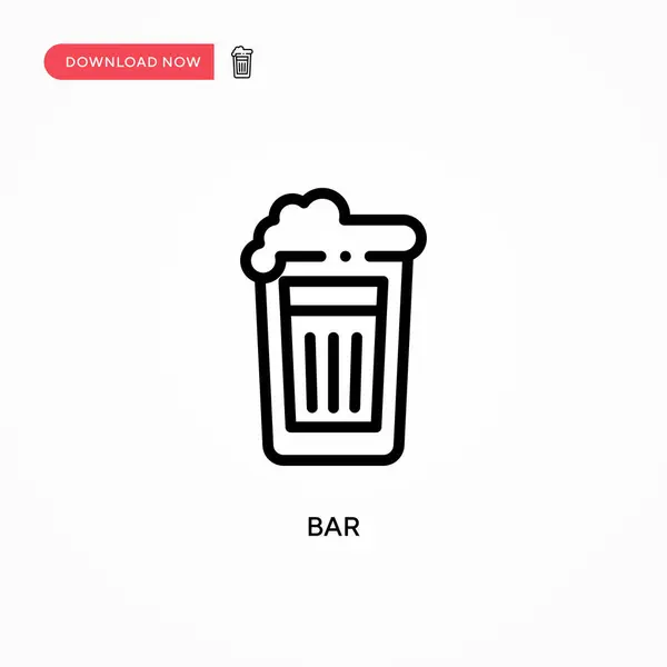Balkenvektorsymbol Moderne Einfache Flache Vektordarstellung Für Website Oder Mobile App — Stockvektor
