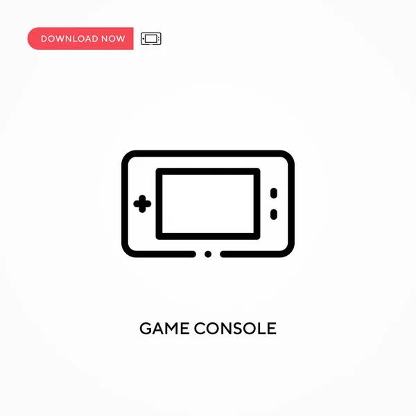 Game Console Vector Icon Modern Simple Flat Vector Illustration Web — Stock Vector