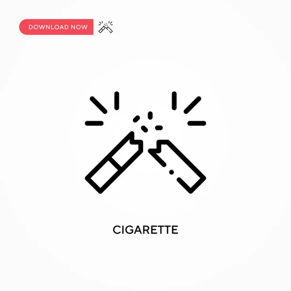 Zigaretten Vektor Symbol Moderne Einfache Flache Vektordarstellung Für Website Oder — Stockvektor