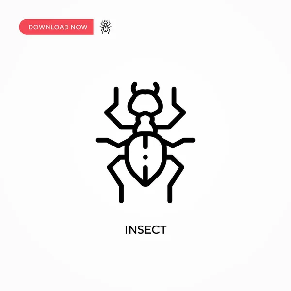 Icono Vector Insectos Moderno Simple Ilustración Vector Plano Para Sitio — Vector de stock