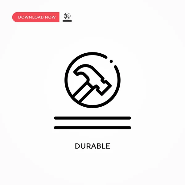 Dayanıklı vektör simgesi. Web sitesi veya mobil uygulama için modern, basit düz vektör çizimi