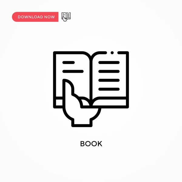 Ikon Vektor Buku Ilustrasi Vektor Datar Yang Modern Dan Sederhana - Stok Vektor