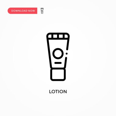 Losyon vektör simgesi. Web sitesi veya mobil uygulama için modern, basit düz vektör çizimi