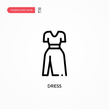 Vektör simgesini giyin. Web sitesi veya mobil uygulama için modern, basit düz vektör çizimi