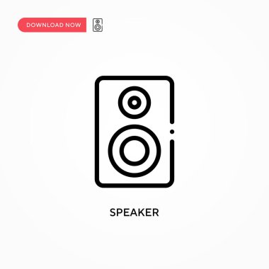 Sözcü vektör simgesi. Web sitesi veya mobil uygulama için modern, basit düz vektör çizimi