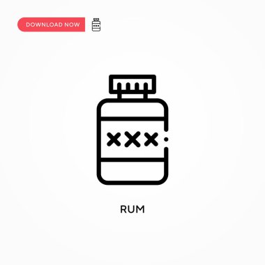 Rom vektör simgesi. Web sitesi veya mobil uygulama için modern, basit düz vektör çizimi