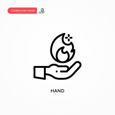 El vektör simgesi. Web sitesi veya mobil uygulama için modern, basit düz vektör çizimi