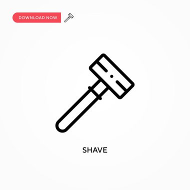 Tıraş vektörü simgesi. Web sitesi veya mobil uygulama için modern, basit düz vektör çizimi