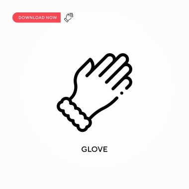 Eldiven vektör simgesi. Web sitesi veya mobil uygulama için modern, basit düz vektör çizimi