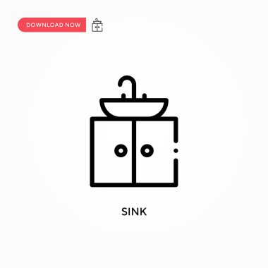 Batırma vektör simgesi. Web sitesi veya mobil uygulama için modern, basit düz vektör çizimi