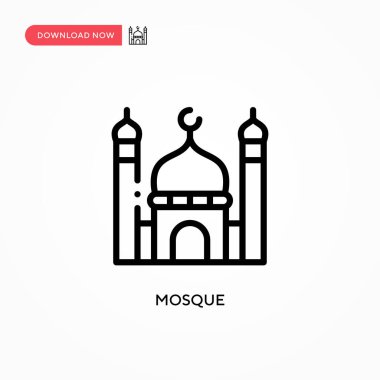 Cami vektör simgesi. Web sitesi veya mobil uygulama için modern, basit düz vektör çizimi