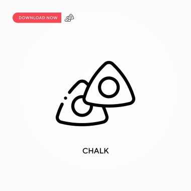 Tebeşir vektör simgesi. Web sitesi veya mobil uygulama için modern, basit düz vektör çizimi