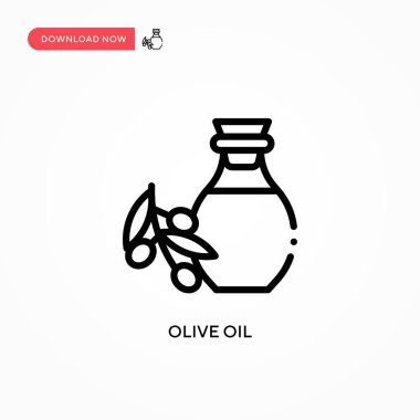 Zeytinyağı ikonu. Web sitesi veya mobil uygulama için modern, basit düz vektör çizimi