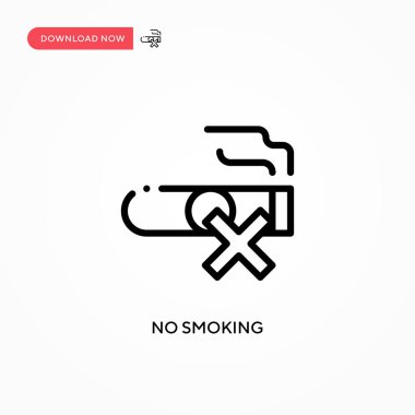 Dumanı tüten vektör simgesi yok. Web sitesi veya mobil uygulama için modern, basit düz vektör çizimi