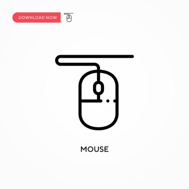 Fare vektör simgesi. Web sitesi veya mobil uygulama için modern, basit düz vektör çizimi