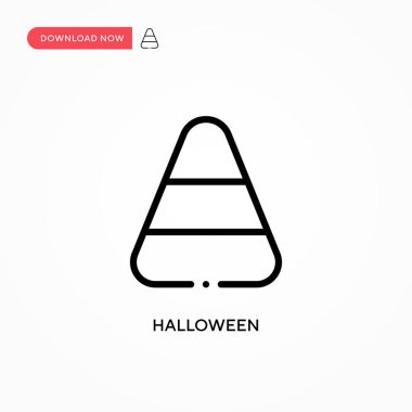 Cadılar Bayramı vektör simgesi. Web sitesi veya mobil uygulama için modern, basit düz vektör çizimi