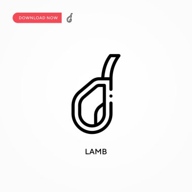 Kuzu vektör simgesi. Web sitesi veya mobil uygulama için modern, basit düz vektör çizimi