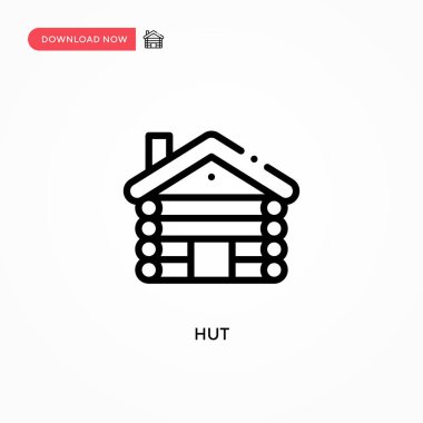 Kulübe vektör simgesi. Web sitesi veya mobil uygulama için modern, basit düz vektör çizimi