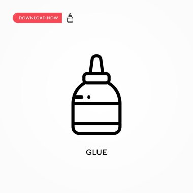 Yapıştırıcı vektör simgesi. Web sitesi veya mobil uygulama için modern, basit düz vektör çizimi