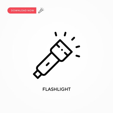 El feneri vektör simgesi. Web sitesi veya mobil uygulama için modern, basit düz vektör çizimi