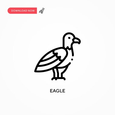 Kartal vektör simgesi. Web sitesi veya mobil uygulama için modern, basit düz vektör çizimi