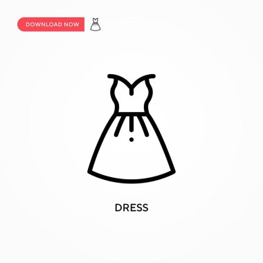 Vektör simgesini giyin. Web sitesi veya mobil uygulama için modern, basit düz vektör çizimi